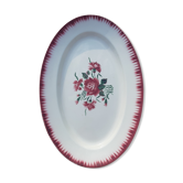 Plat ovale vintage digoin sarreguemines