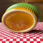 Terrine en barbotine canard vintage