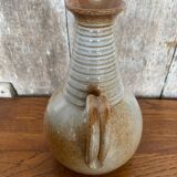 Old marais saint amand beige vintage stoneware pitcher