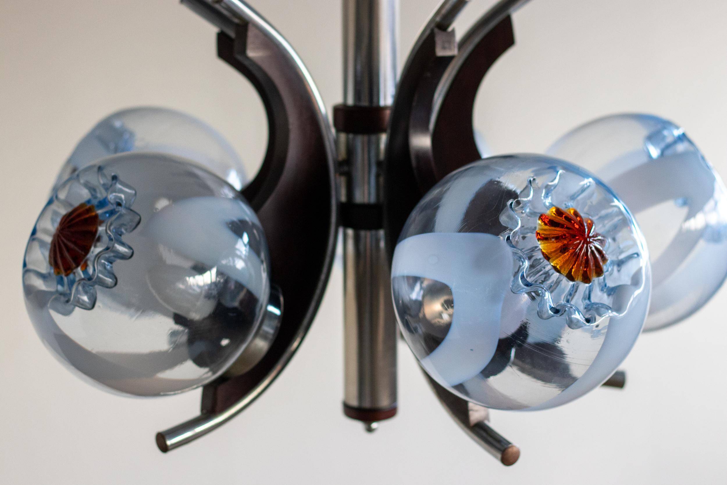 Murano glass chandelier by Mazzega, Italy, 1970