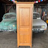 Solid wood cabinet / storage unit with one door.