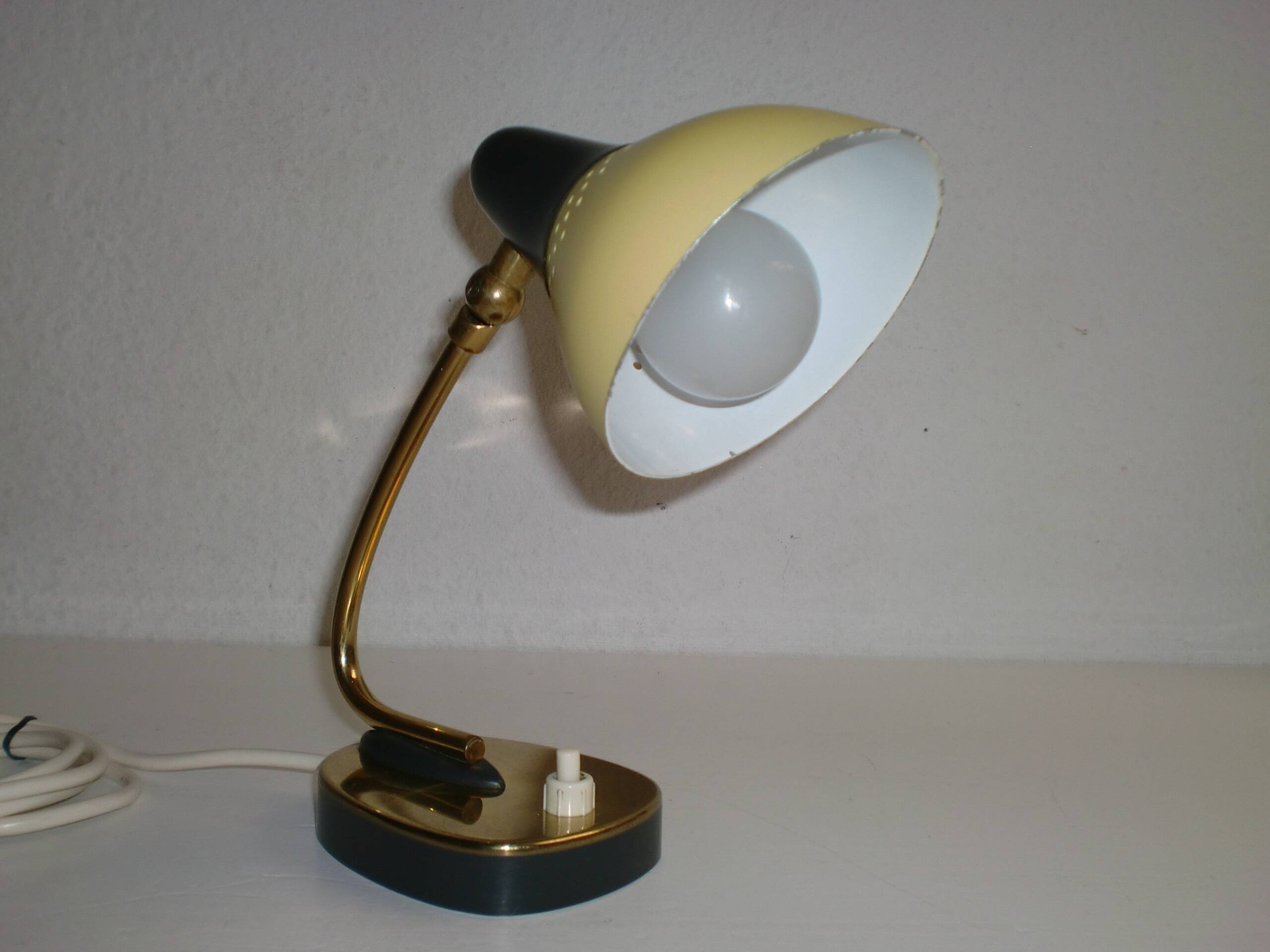 Pair of 1950s Design Bedside Table Lamps Art Nouveau, Stilnovo, Rockabilly