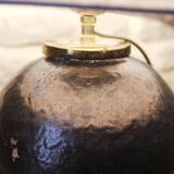 Ceramic ball lamp base signed Guérin
