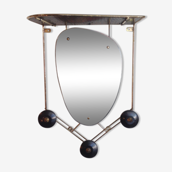 Patère miroir années 50