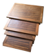 nesting tables mahogany