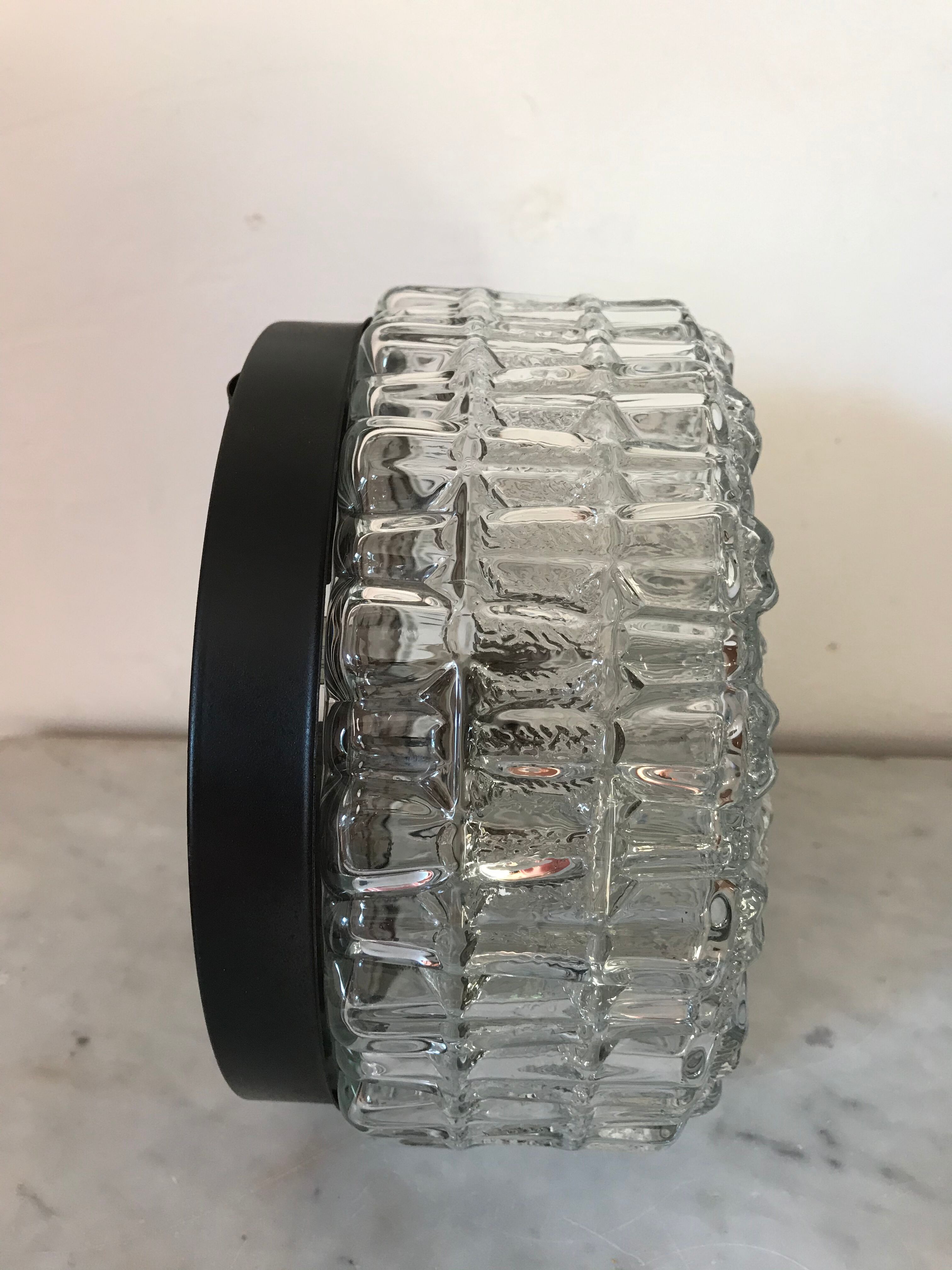 Vintage moulded glass ceiling light