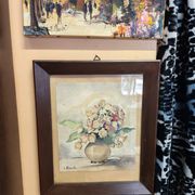 Set of two vintage flower illustrations