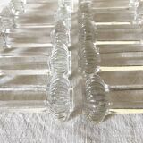 Antique glass knife holder