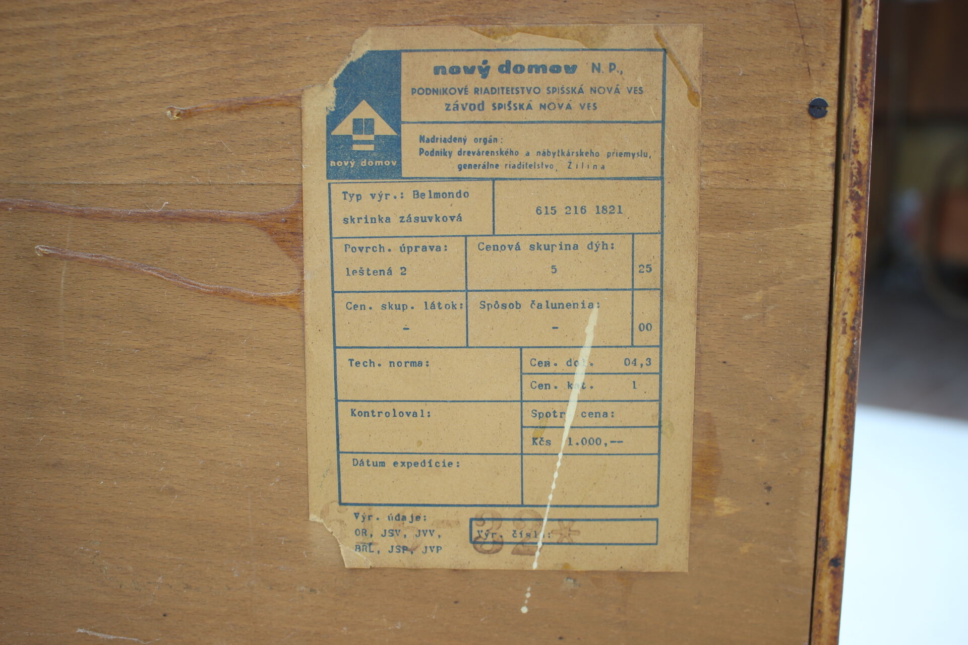 Commode des années 1960, Tchécoslovaquie