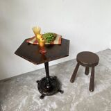 1900 lion paw pedestal table