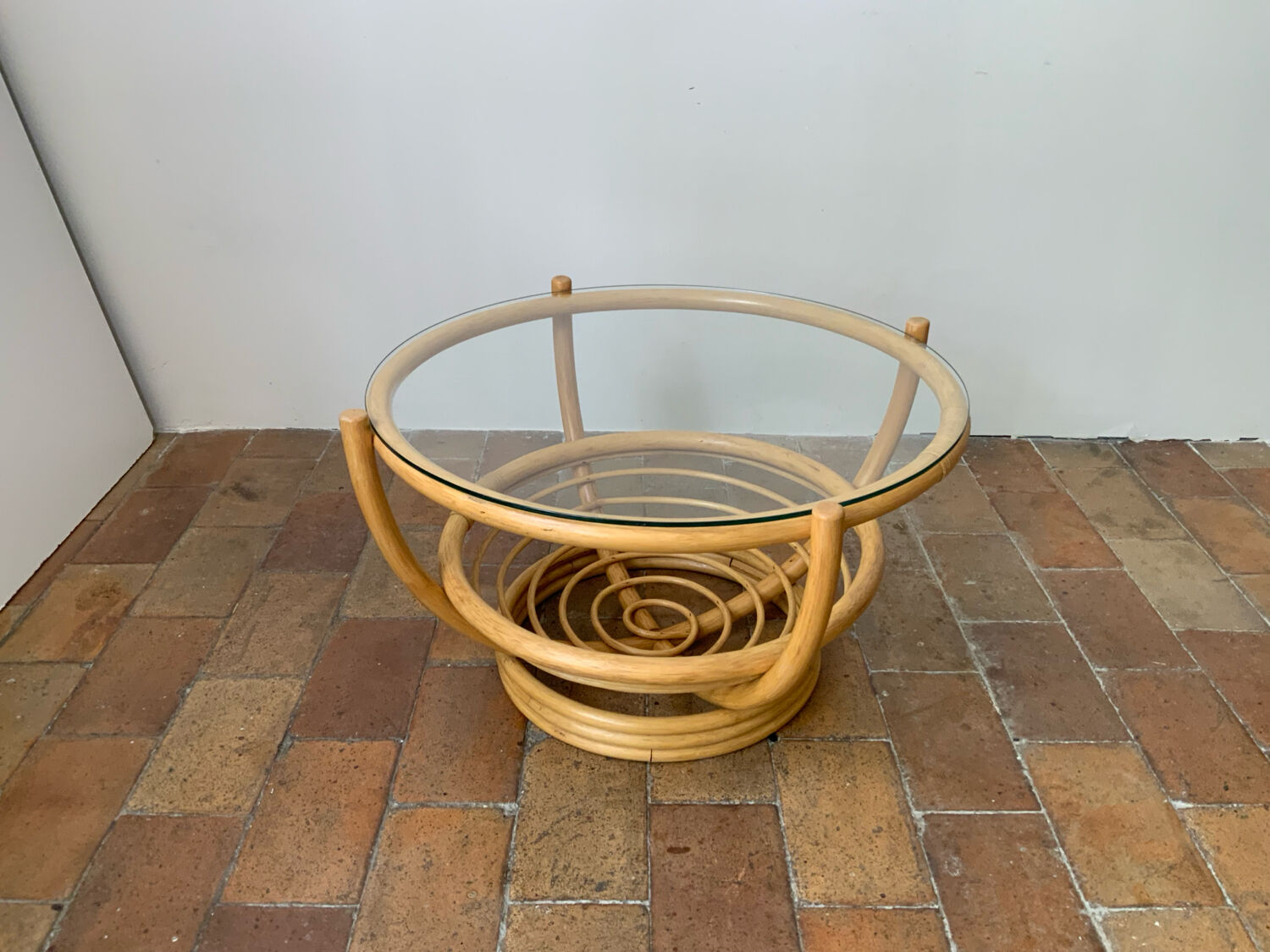 Rattan coffee table