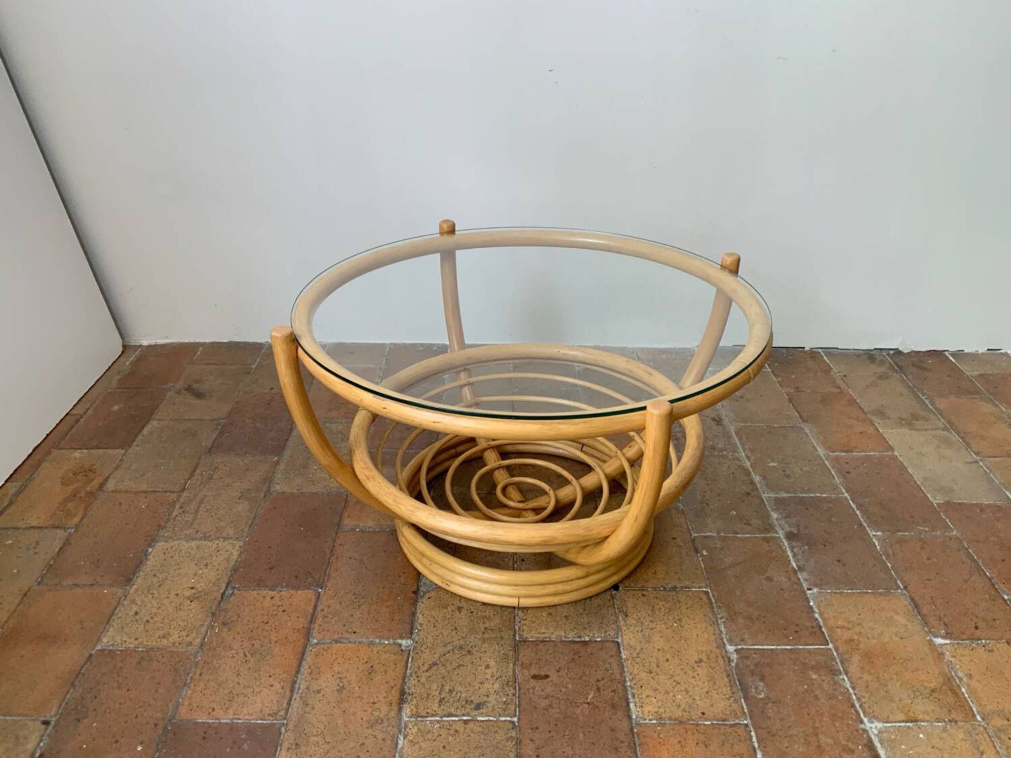 Rattan coffee table
