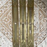 Antique brass cleanliness plates