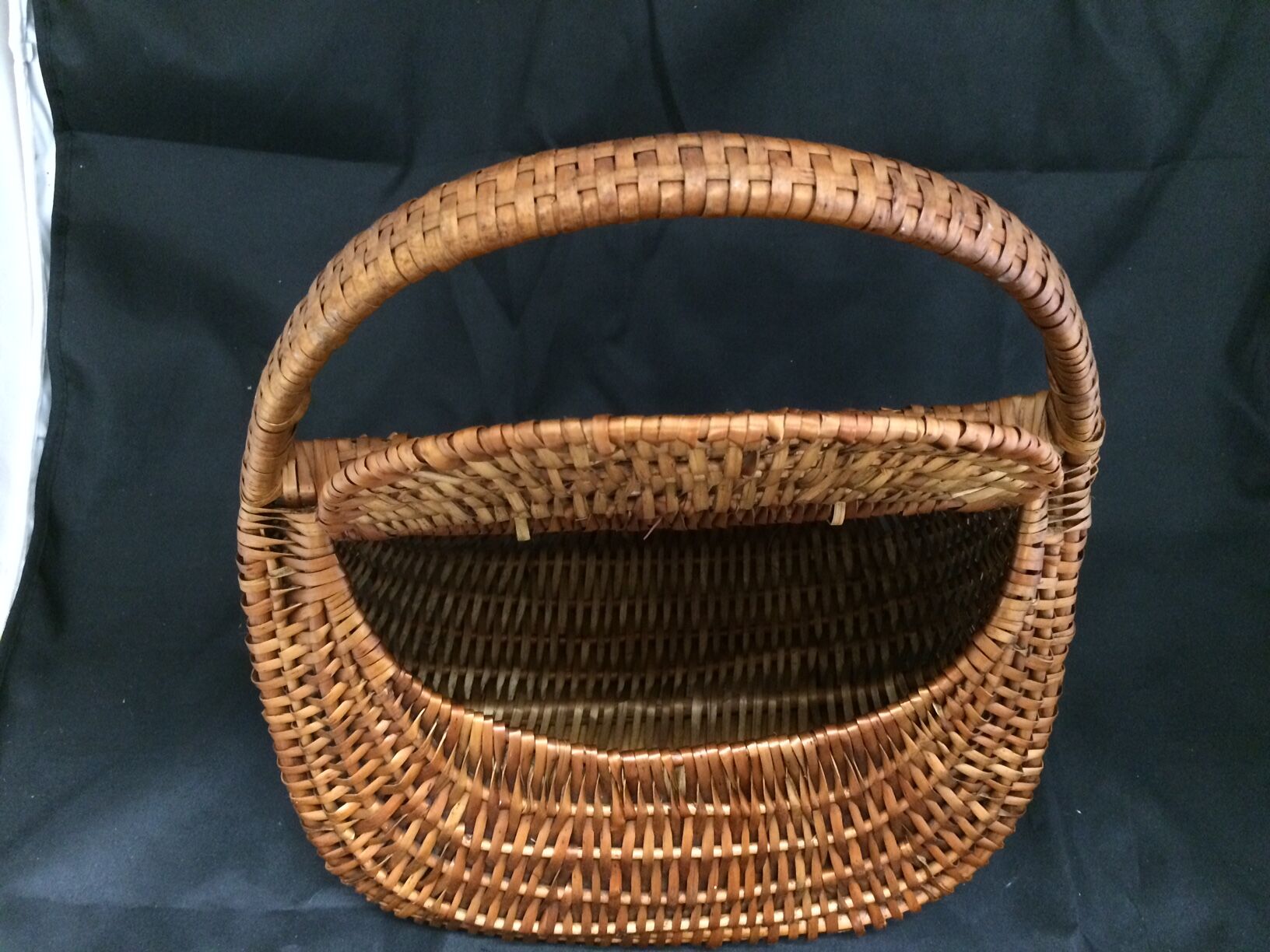 Old wicker gondola basket