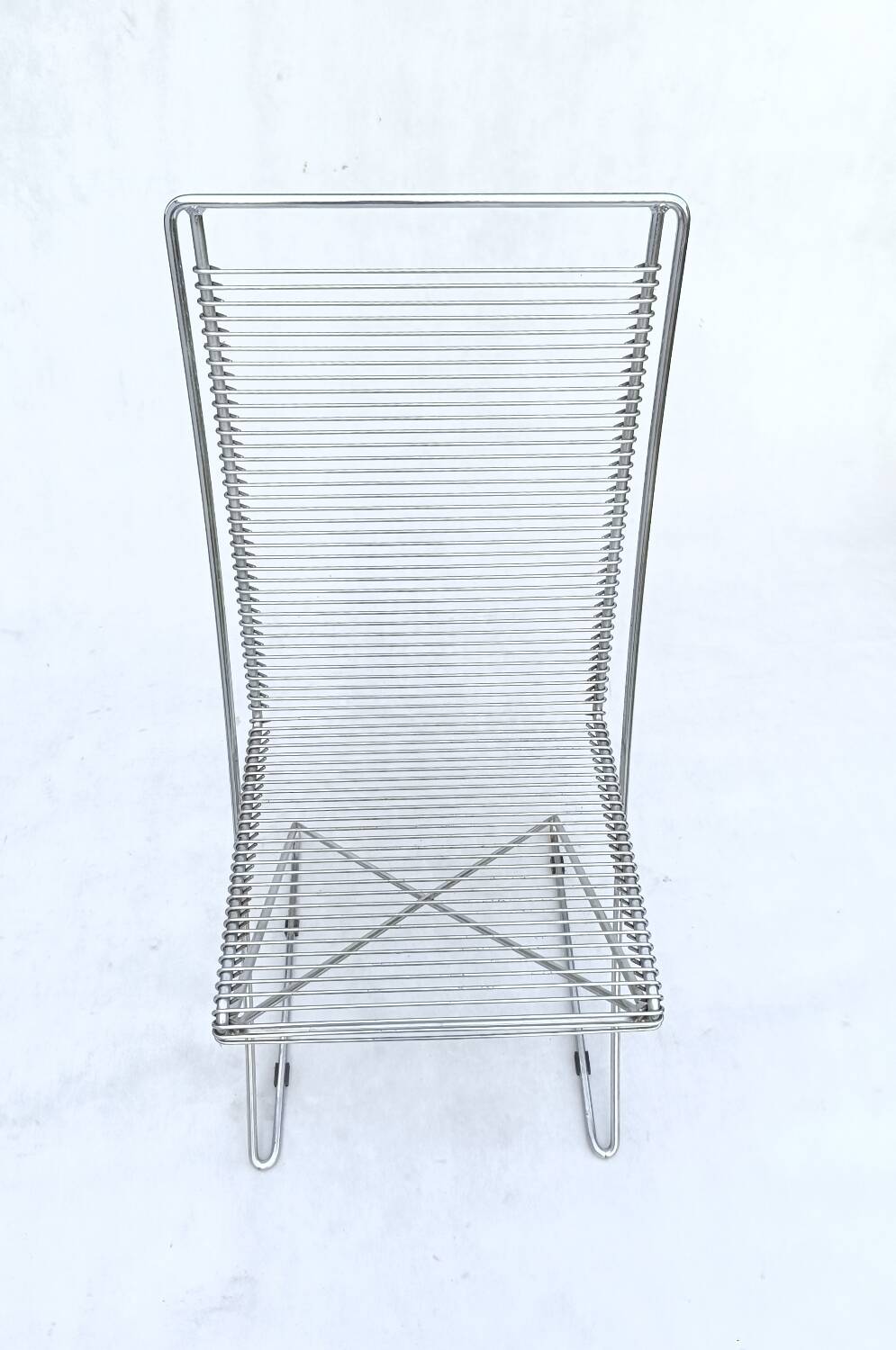 4 wire chairs by Till Behrens for Schlubach
