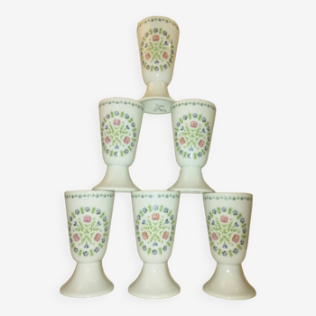 Lot de 6 mazagrans en porcelaine de Pillivuyt comme neufs