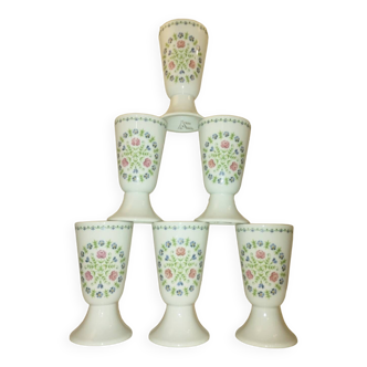 Lot de 6 mazagrans en porcelaine de Pillivuyt comme neufs