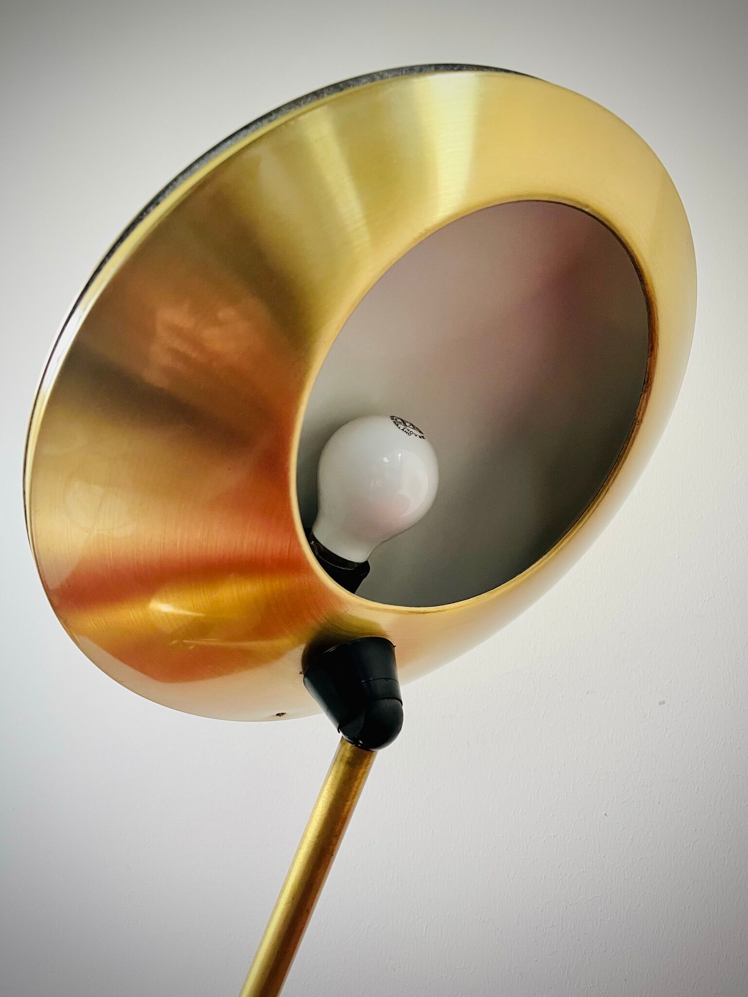 Aluminor brass ufo table / desk lamp 1950