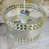 Vintage plexiglass pendant light, circa 1970s