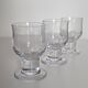 Thick vintage footed glasses