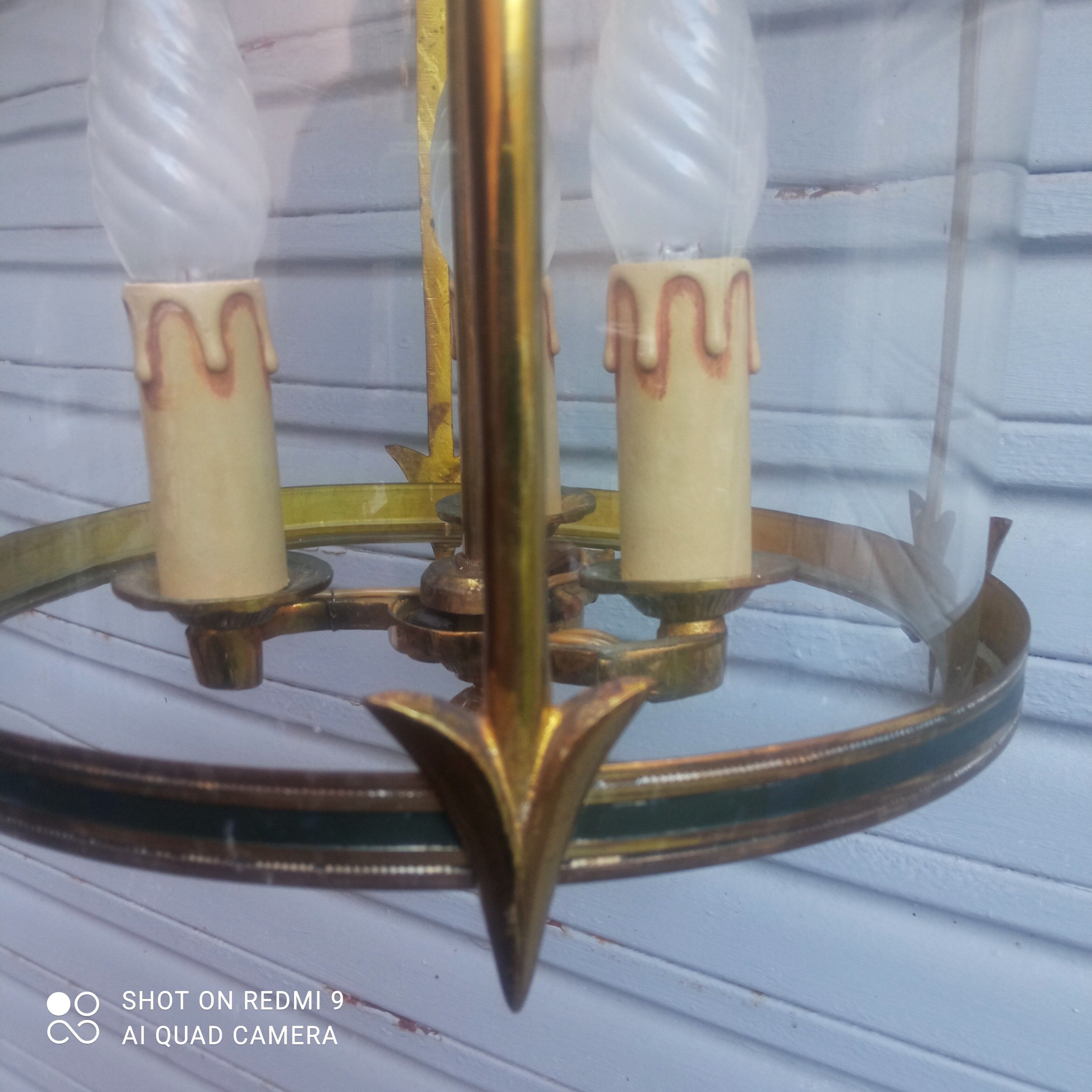 Bronze and brass lantern in Empire style - 4,400 kg!