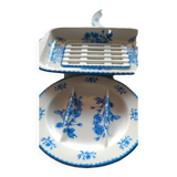 Asparagus sets 12 plates and a draining dish Limcolor