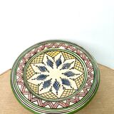 Vintage Safi ceramic cutting dish in Morocco