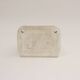 Wall-mounted earthenware soap dish