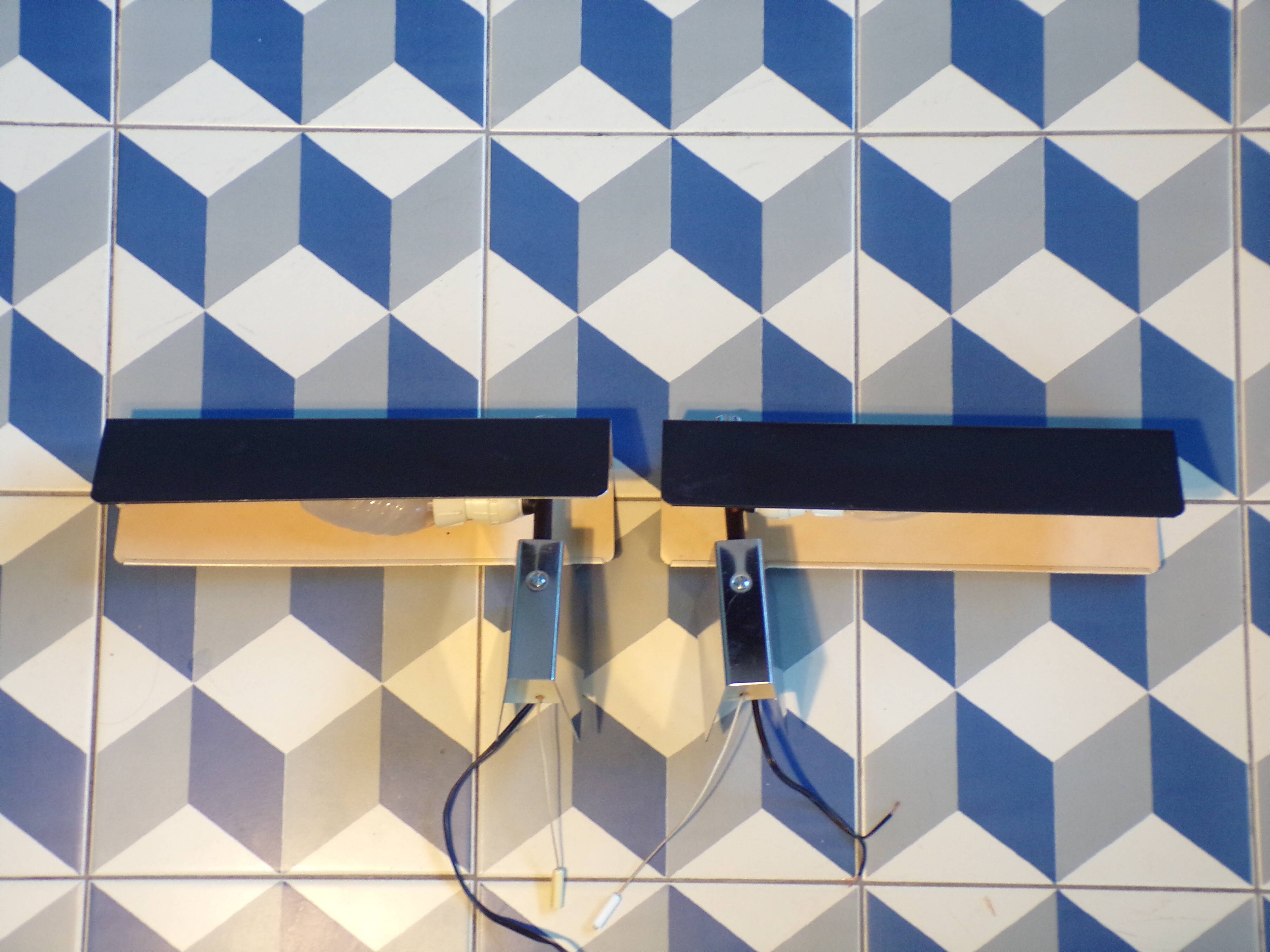 Pair of 1950-60 wall lights