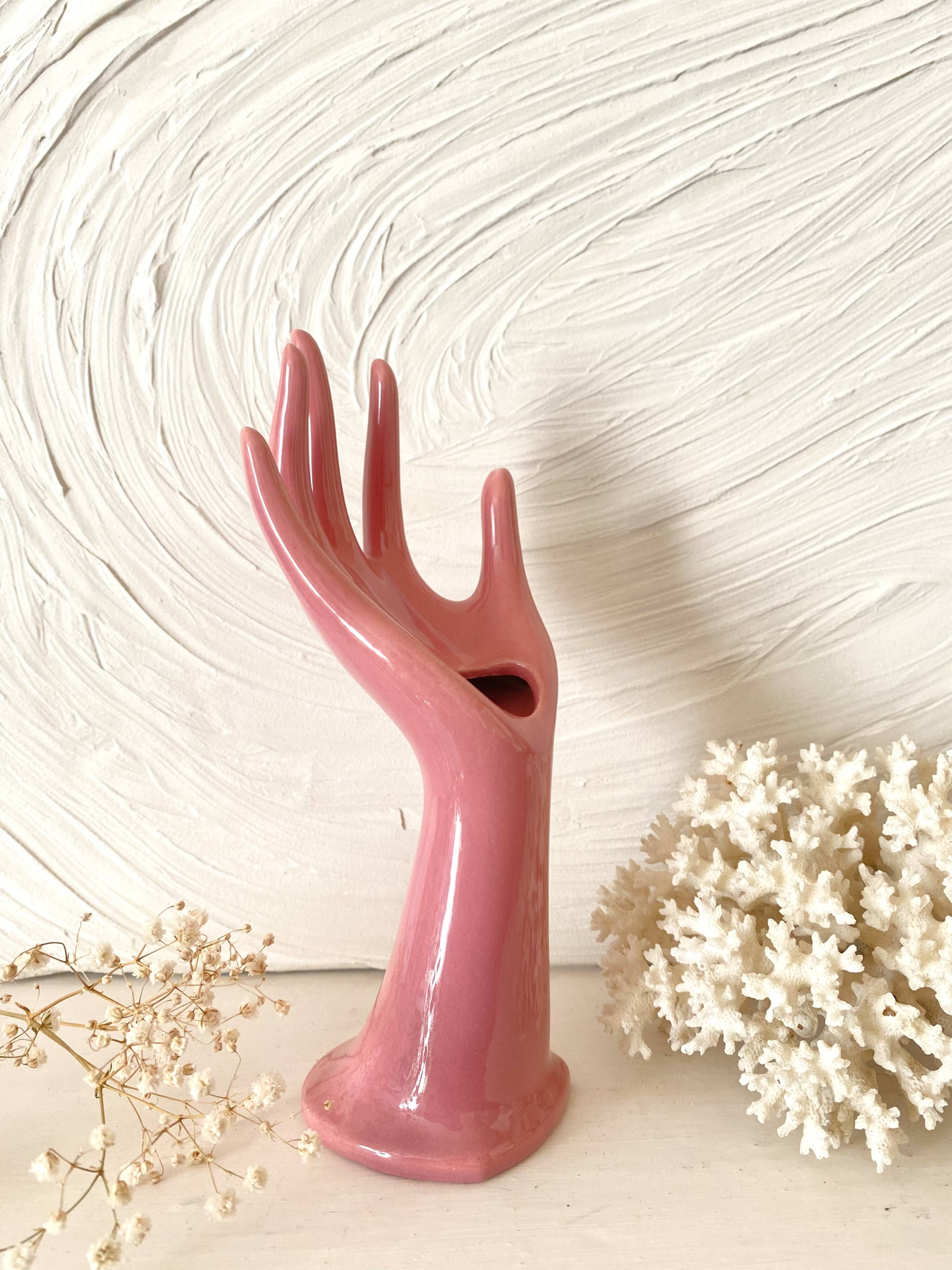 Vase main single flower 1980s