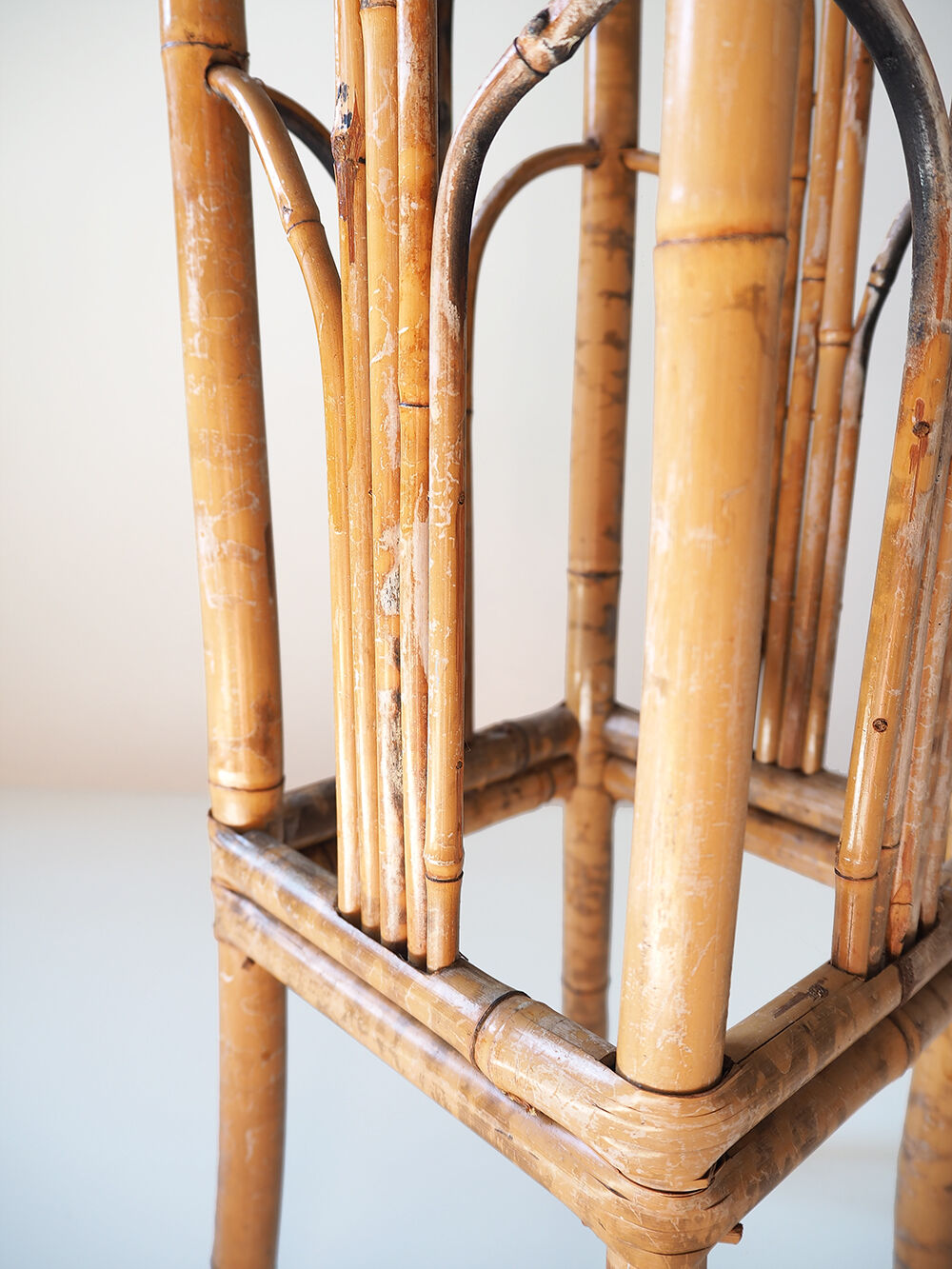 Pair of bamboo and vintage rattan harnesses
