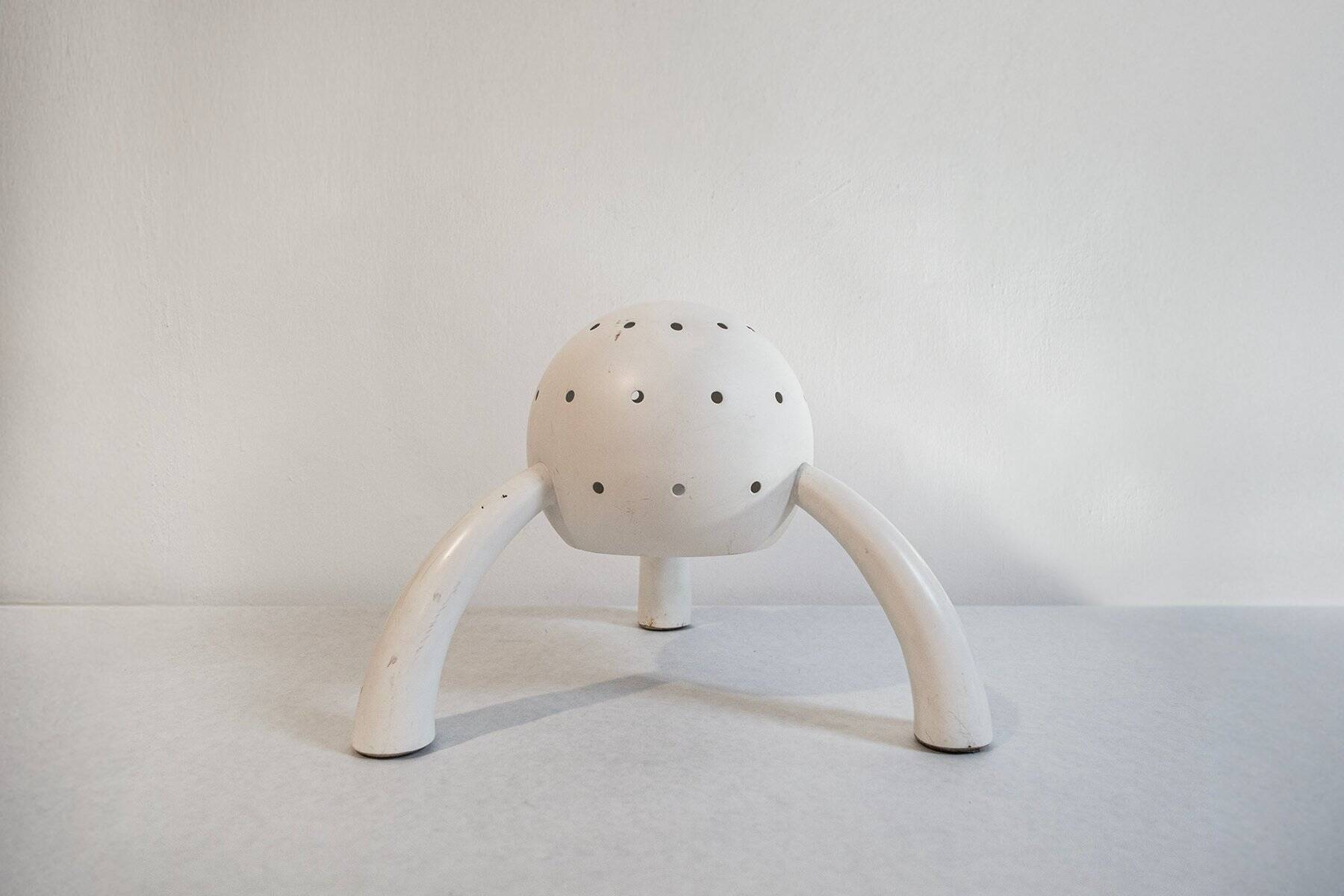 Vintage Space Age table lamp in metal, Italy, 1950s.