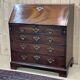 English donkey desk in Georgian style dating from the 19th century in mahogany and oak