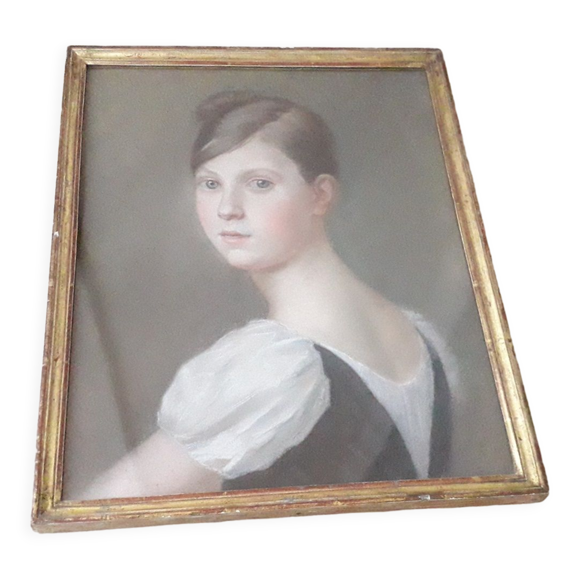 Pastel portrait painting