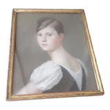 Pastel portrait painting