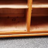 Asymmetrical wardrobe light oak 1950