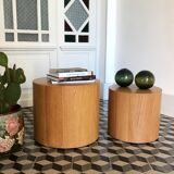 Wooden cylindrical sofa tips