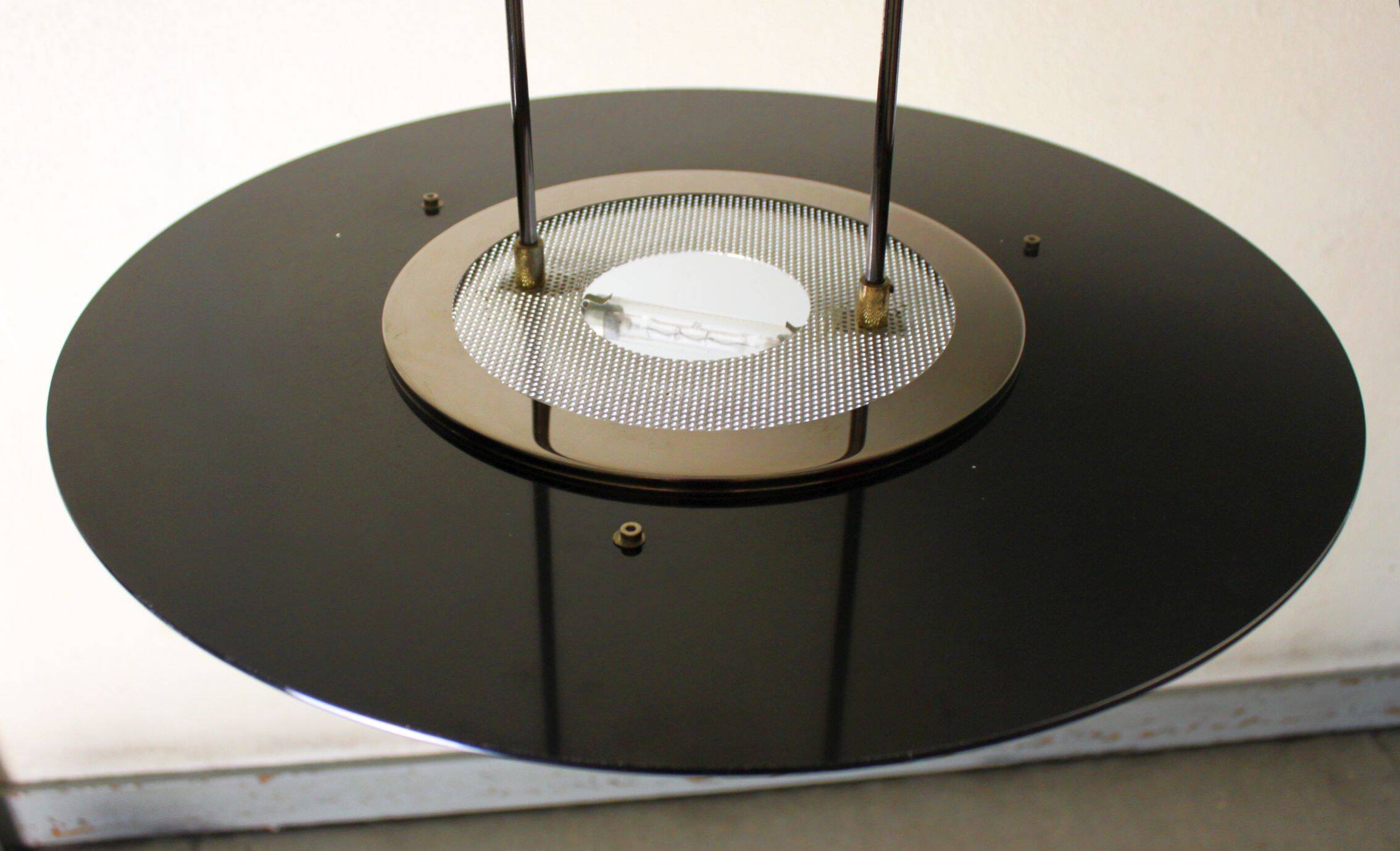 Modernist glass pendant light, 70s