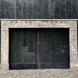 Louis XVI Fireplace In Gray Ardennes Marble, 18th Century