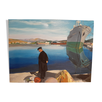 Oil on canvas"greek nostalgia"