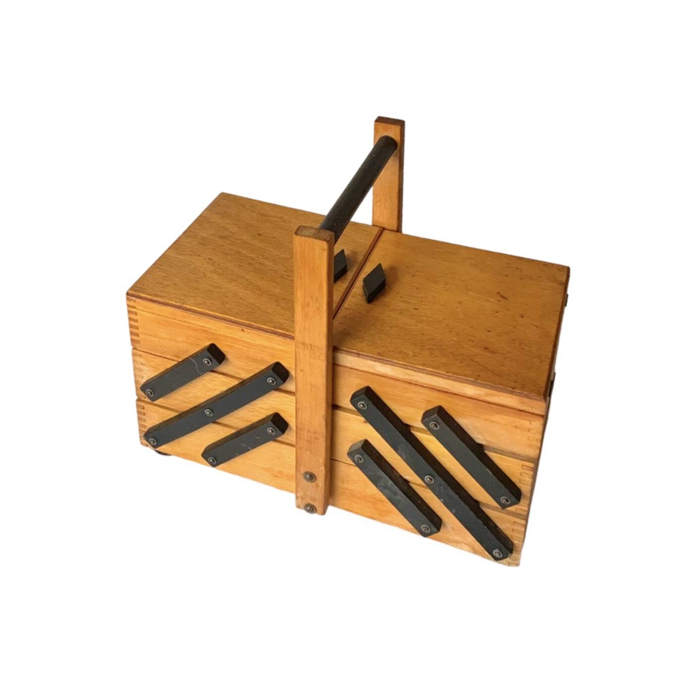 Worker - vintage wooden sewing box