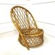Audoux Minnet lounge chair with basket backrest - 1960s