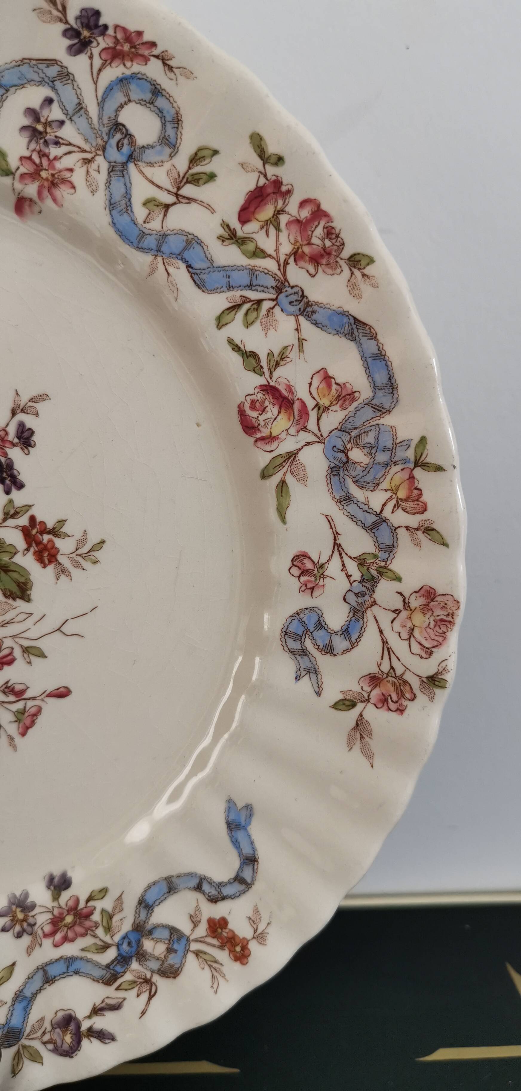 Compotier Longchamp Terre de Fer modèle "rubans"