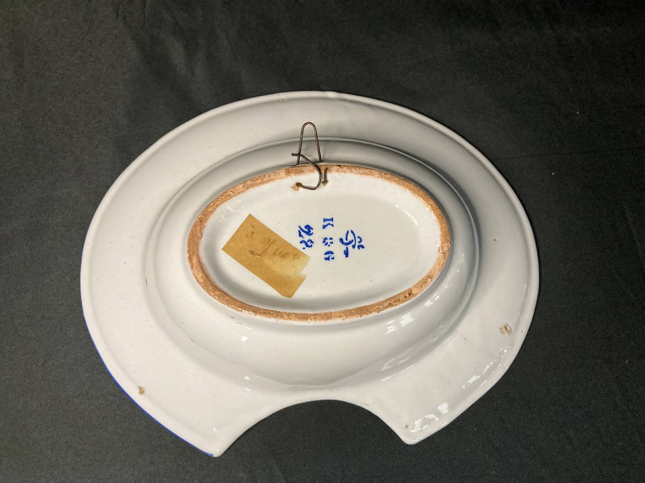 Antique Lunéville KG shaving dish from the late 19th century