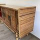 Rattan sideboard and ceramic tiles from vallauris 50s