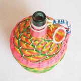 Multicolored scoubidou bottle