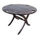 Table en acajou vintage, Angleterre, années 1970.
