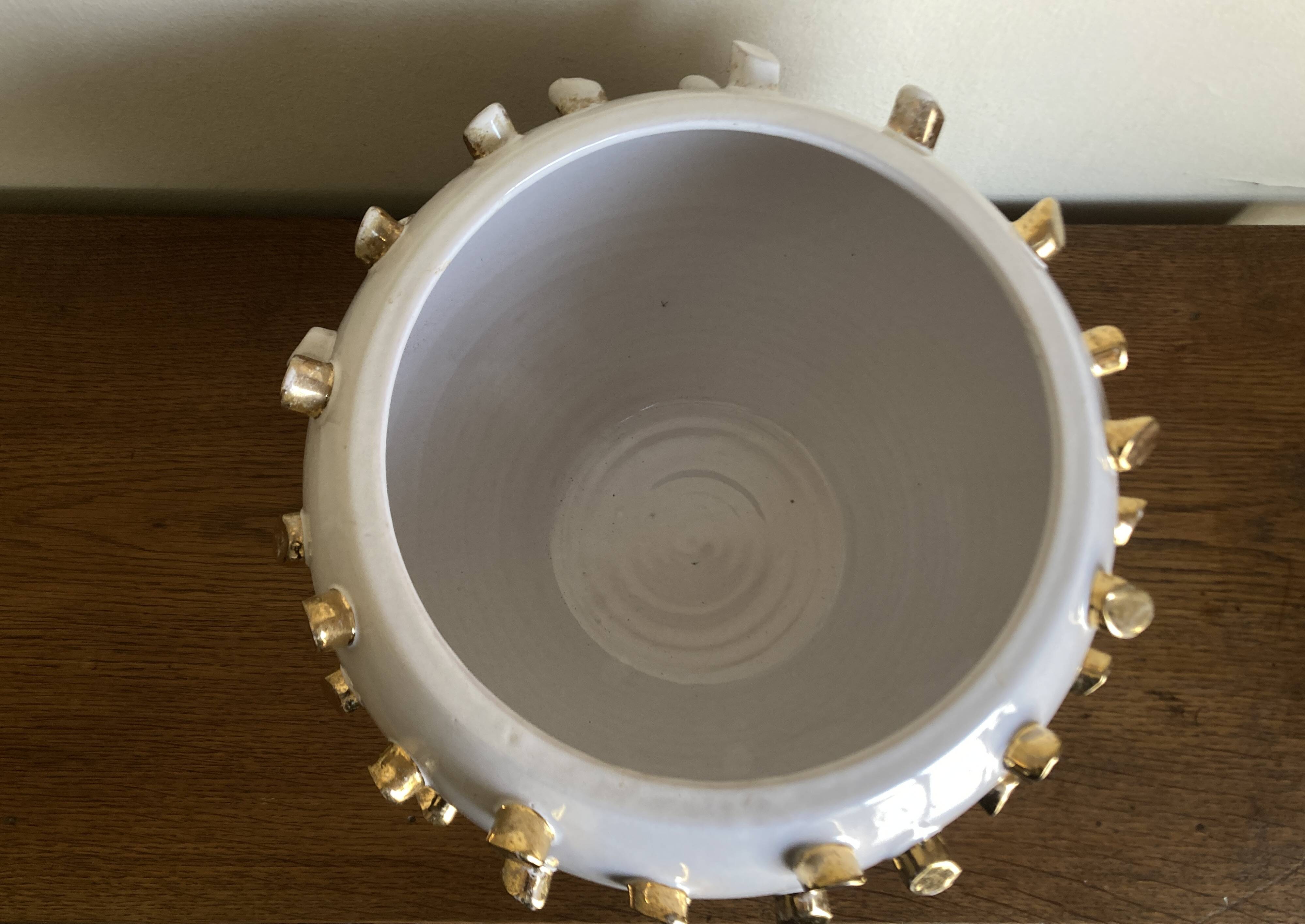 Italian cache-pot XXXL Tronchetto by ND Dolfi Florence for René Veyrat 1960