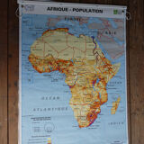 School map poster vintage Africa edition MDI