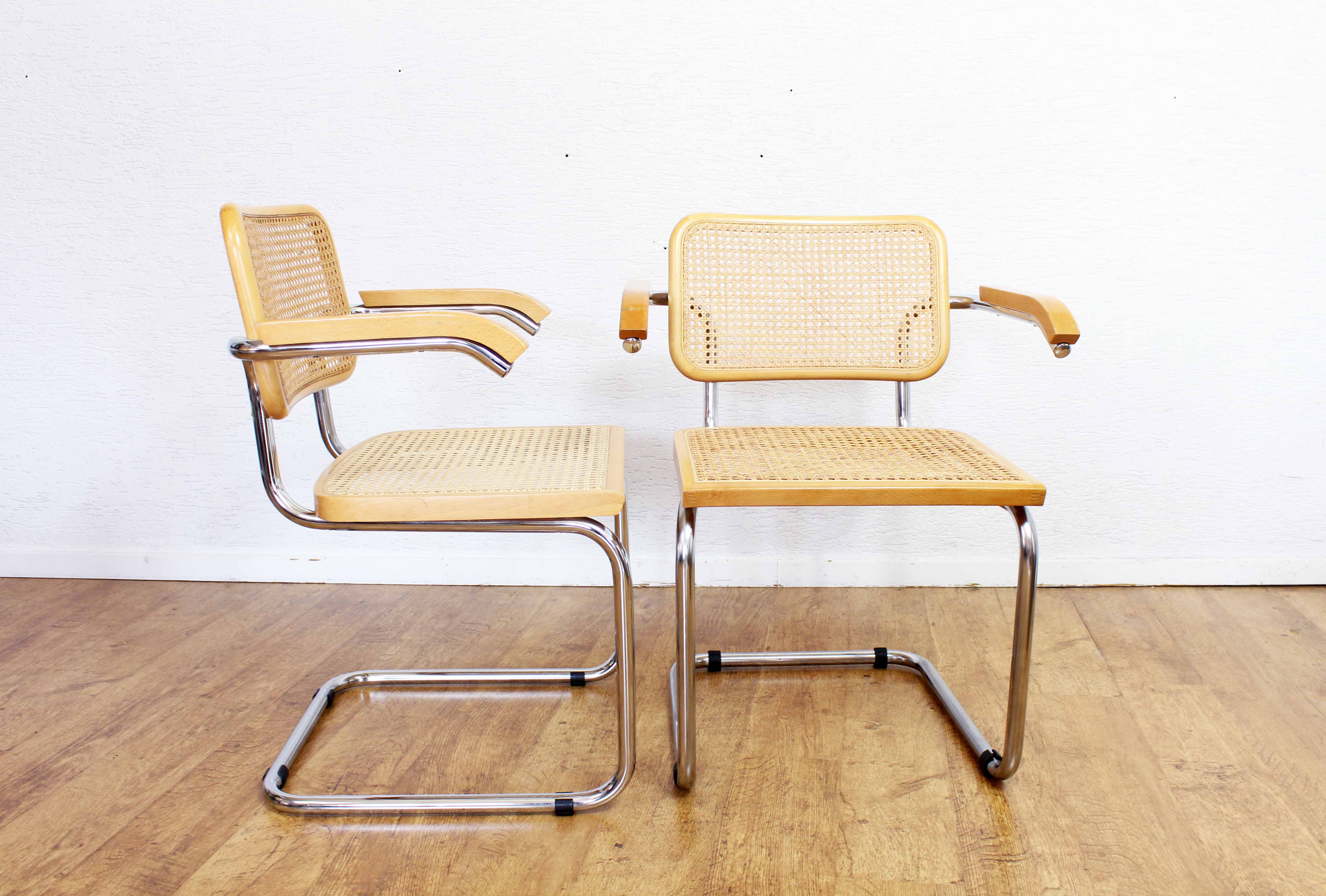 Pair of Marcel Breuer B64 chairs